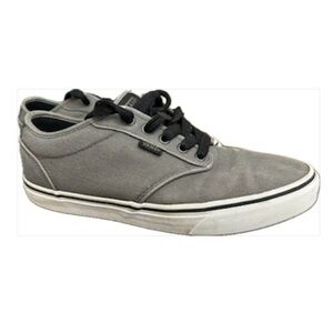 😎 Vans Unisex Off The Wall 721356 Gray Canvas Board/Casual Sneakers size…